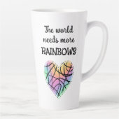 Le monde a besoin de plus de Rainbows Latte Mug (Droite)