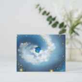 Le monde dans ses mains Carte postale (Debout devant)