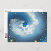 Le monde dans ses mains Carte postale (Devant / Derrière)