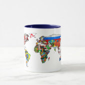 Le monde de HD marque la tasse (Centre)