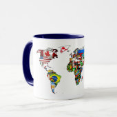 Le monde de HD marque la tasse (Devant gauche)