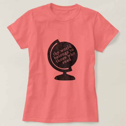 Le monde de T-shirt appartient à ceux qui lisent (Design devant)