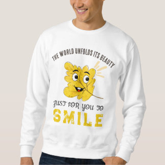 Le Monde Déploie Sa Beauté Sweatshirt Smiling Leaf