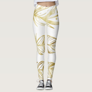 Le monde doré des leggings brillants modernes