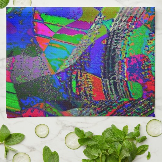 "Le monde d'un point de vue d'ange" Serviettes de  (Plié)