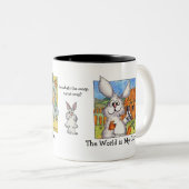 Le monde est ma carotte personnalisée Mug (Devant droit)