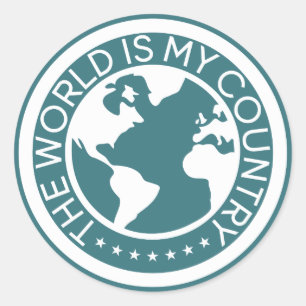 Le monde est mon autocollant de pays