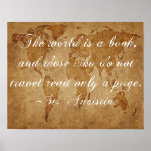 Le Monde Est Une Poster De Livre