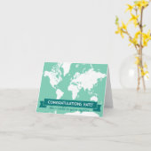 Le monde est votre carte de félicitations pour huî (Fleur jaune)