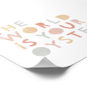 Le Monde est votre Oyster Pastel Nursery Poster (Coin)
