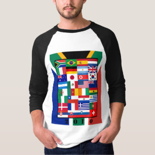 Le monde marque le football 2010 T-shirts de