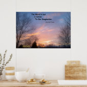 LE MONDE N'EST QU'UN POSTER THOREAU DE CANVAS (Cuisine)