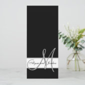 Le monogramme de faire-part de mariage appelle (Debout devant)
