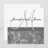 Le monogramme de faire-part de mariage appelle (Devant / Derrière)