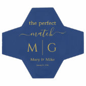 Le Monogramme Parfait Balle de Foot Navy Couple (Plat)