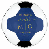 Le Monogramme Parfait Balle de Foot Navy Couple (Devant)