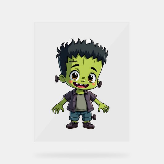 Le Monstre de Frankenstein - Caricature d'Hallowee (Recto)