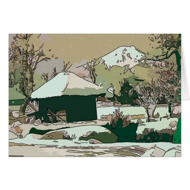 Le Mont Fuji En Neige (Devant horizontal)