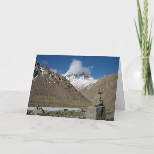 Le mont Kailash • Carte de voeux (Devant)