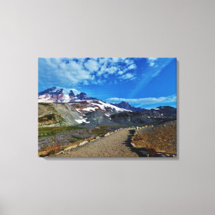 Le mont Rainier a étiré la copie de toile