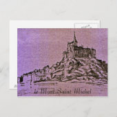le Mont-Saint-Michel Briefkaart (Voorkant / Achterkant)