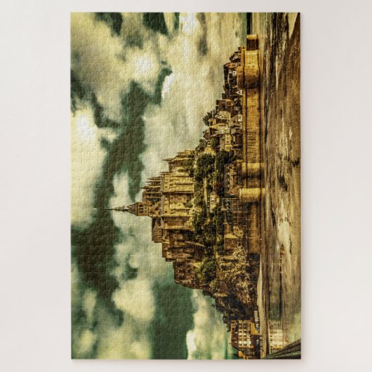 Le Mont Saint Michel, Frankrijk. Legpuzzel (Verticaal)