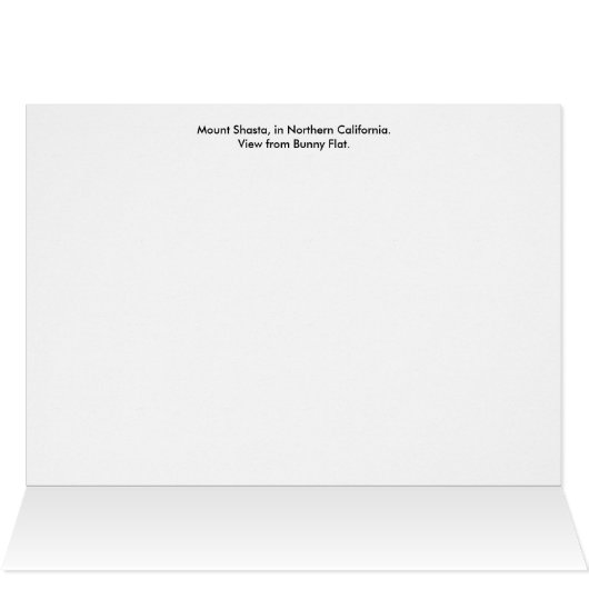 Le mont Shasta (Intérieur Horizontal (Haut))