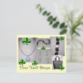 Le monticule de trèfle conçoit la carte postale (Debout devant)