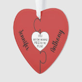 Le morceau absent couple l'ornement d'acrylique de (devant)