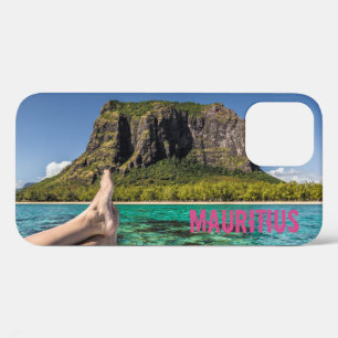 Le Morne Brabant Mauritius uitzicht van boot op ze iPhone 12 Pro Hoesje