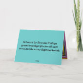 LE MOT dans des CARTES DE VOEUX de SCRIPTURED (Dos)