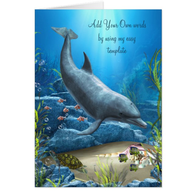Le mot de la carte Dolphin (Devant)