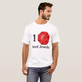 Le mot Jewels le T-shirt (Devant entier)