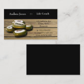 Le mot positif d'or lapide le carte de visite (Devant / Derrière)