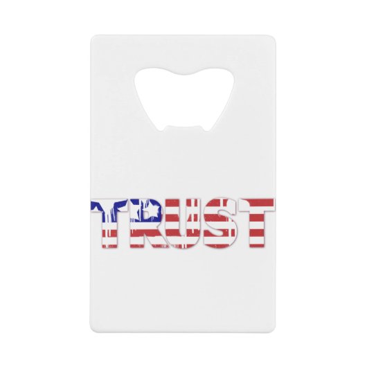 Le mot "Trust" avec drapeau américain (Devant)