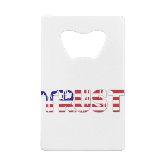 Le mot "Trust" avec drapeau américain (Dos)