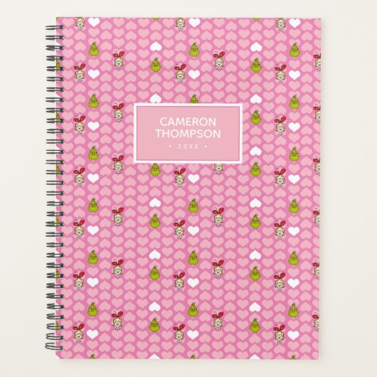 Le motif de cœur rose du Grinch & Cindy-Lou (Devant)