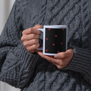 Le Motif du Coeur Noir Valentine’s Day Mug