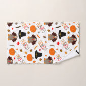 Le motif mignon de thanksgiving avalent donnent (Serviette à main)