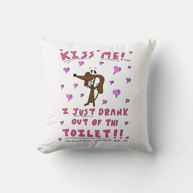 Le moucheron "M'EMBRASSENT" coussin (Recto)