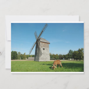 Le moulin à vent et une chèvre - invitation