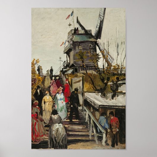 Le Moulin de Blute-Fin Van Gogh Fine Art Poster (Voorkant)