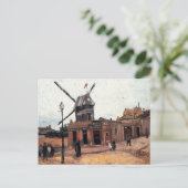 Le Moulin de la Galette door Vincent van Gogh Briefkaart (Staand voorkant)