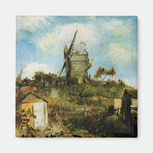 Le Moulin de la Galette door Vincent van Gogh Magneet