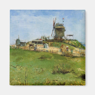 Le Moulin de la Galette door Vincent van Gogh Magneet