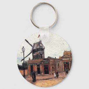 Le Moulin de la Galette door Vincent van Gogh Sleutelhanger