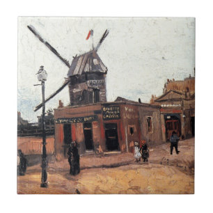 Le Moulin de la Galette door Vincent van Gogh Tegeltje