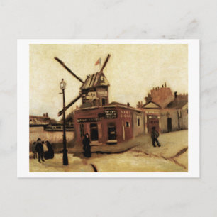 Le Moulin de la Galette, Vincent van Gogh Briefkaart