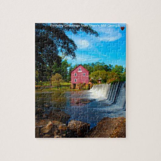 Le moulin de Starr Géorgie. Puzzle (Vertical)