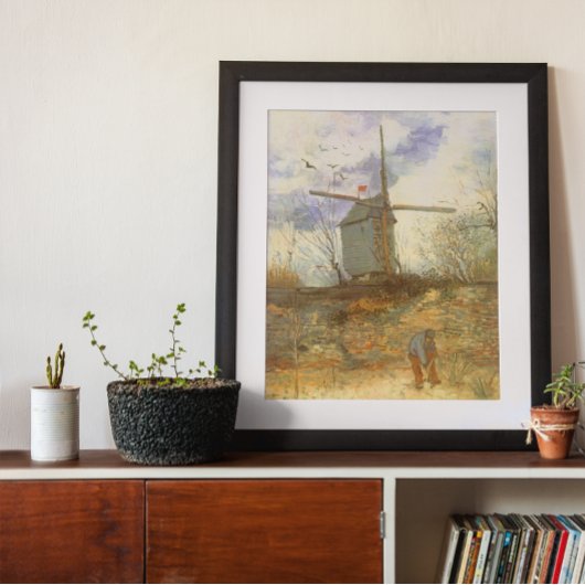 Le Moulin Galette van Vincent van Gogh, Windmills Poster